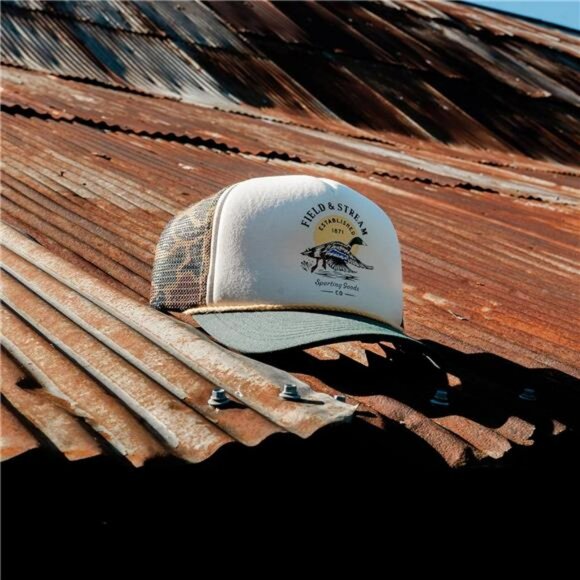 Mens camo foam trucker hat mesh snapback adjustable outdoor hunting fishing cap - Picture 7 of 8